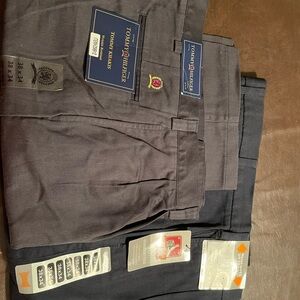 2 Pairs NWT 1 - Tommy Hilfiger Men's Khakis - Navy and Gray 1 - Savane Navy Blue